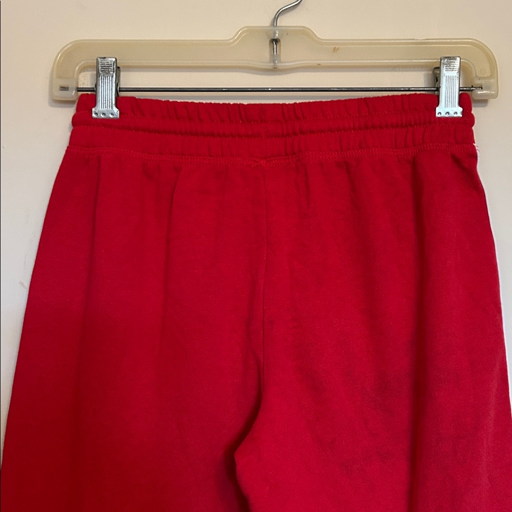 Fleece lined red Looney Tines track pants in worn but good condition size XS - Picture 5 of 7
